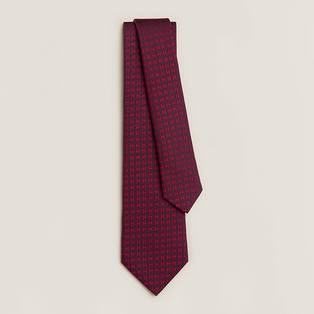 Faconnee H Bicolore tie | Hermès Canada